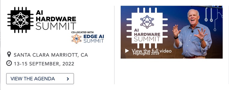 AI Hardware Summit, September 13-15, 2022