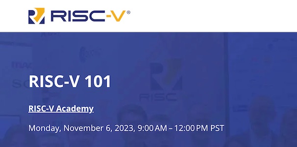 RISC-V, November 6, 2023