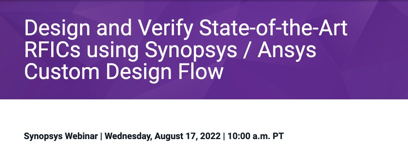 Synopsys, August 17, 2022
